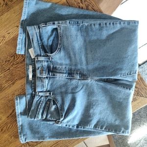 Levi's high waisted crop flare jeans worn once